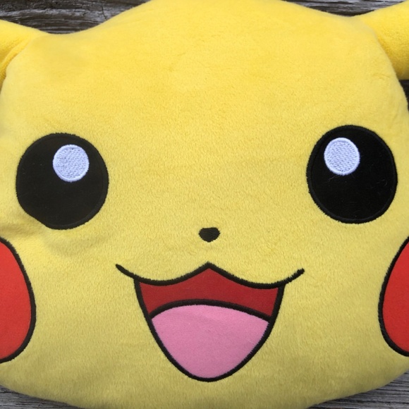 Pokémon Pikachu shape cuddle pillow 2017 stuffed toy plush 13” plushie - Picture 4 of 9